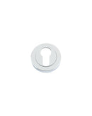 Zoo Hardware ZPZ001SC Euro Escutcheon – Satin Chrome Keyhole Cover