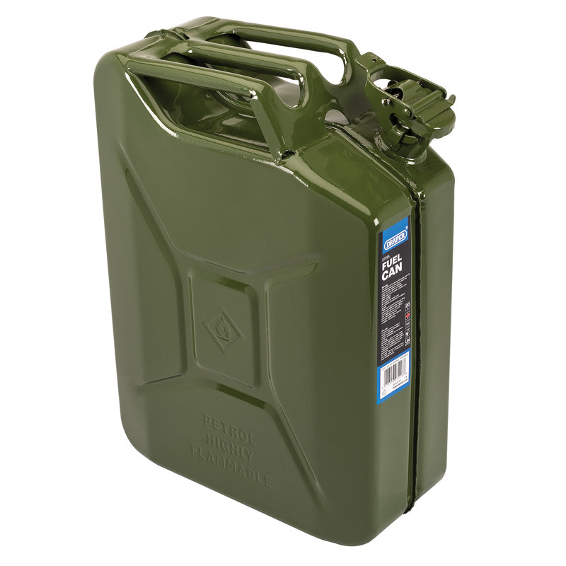 20L Steel Fuel Jerry Can Green