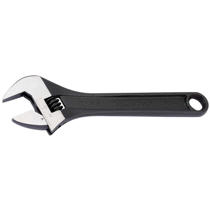 Draper Adjustable Wrench Black 200mm 52680