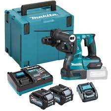 Makita HR003GD203 40v Max XGT Brushless SDS Plus Rotary Hammer Drill Including 2 x 2.5Ah Batteries and Carry Case