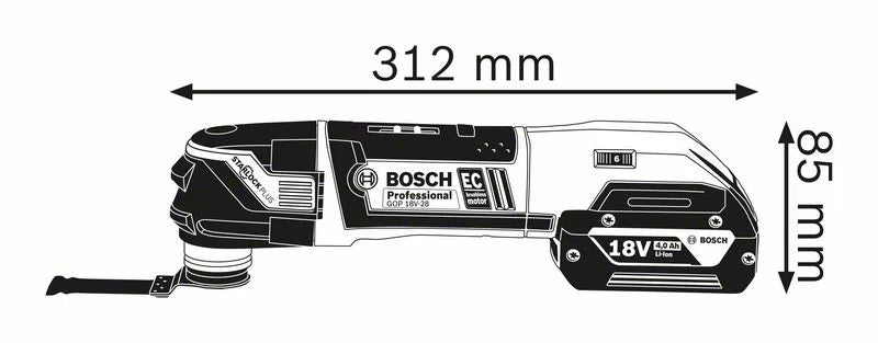 Bosch GOP 18V-28 Multi Tool Body Only