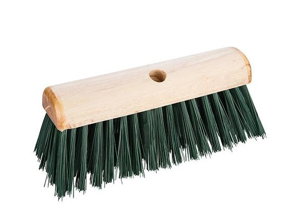 13" Green PVC Broom Head